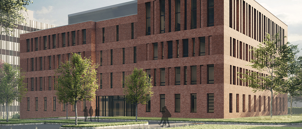So wird der Neubau für das Zentrum für Lehrerbildung der Universität Potsdam am Campus Golm aussehen.