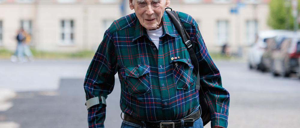 George Shefi besuchte am Dienstag die Potsdamer Synagoge.