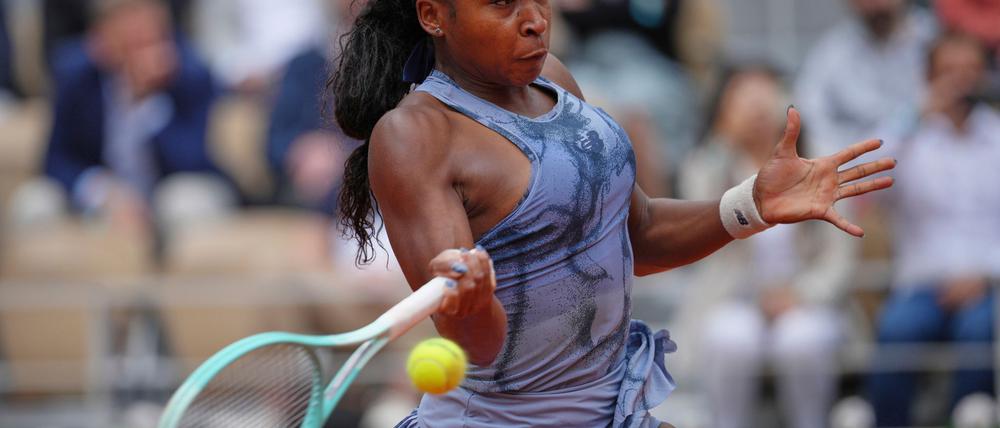 Mit Schläger klappte es dann gut für Coco Gauff.