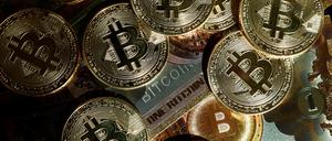 Die Kryptowährung Bitcoin.