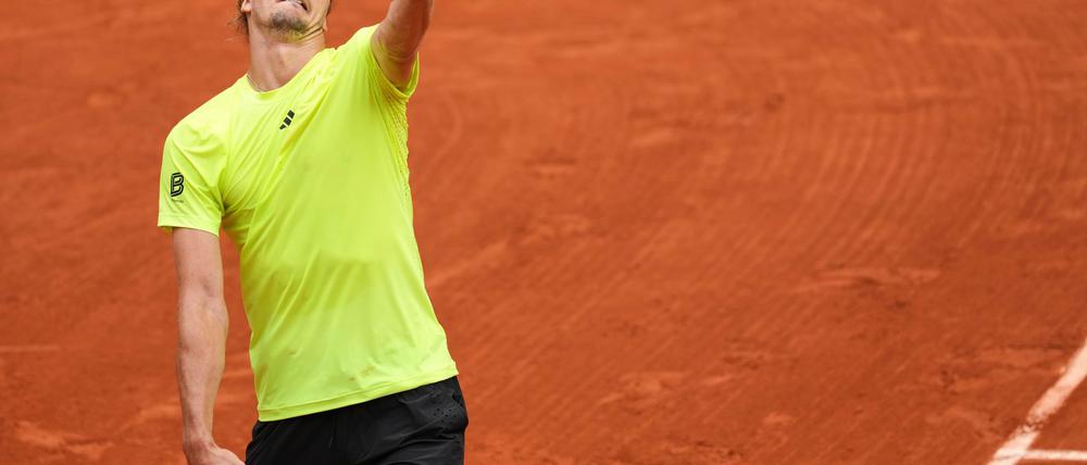 Alexander Zverev hofft, dass die Formkurve in Paris weiter nach oben geht.