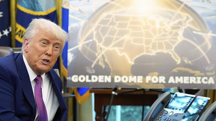 US-Präsident Donald Trump spricht im Oval Office des Weißen Hauses.