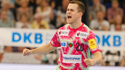 Linksaußen Tim Freihöfer ist bei den Füchsen zum Nationalspieler gereift