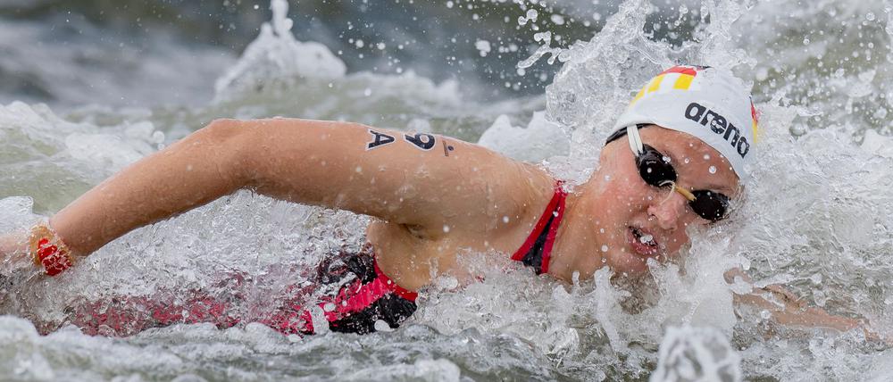 Lea Boy hat den deutschen Freiwasserschwimmerinnen die erste Medaile bei dieser EM beschert.