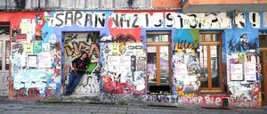 Der Musiker Paul Geigenzähler in der Liebigstraße