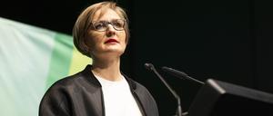 Franziska Brantner, Bundesvorsitzende von Bündnis 90/Die Grünen, im März beim Landesparteitag von Bündnis 90/Die Grünen Niedersachsen.