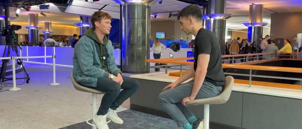 Die Influencer Caolan Robertson (links) und Fidias Panayiotou