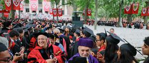 Abschlusszeremonie der Harvard University in Cambridge.