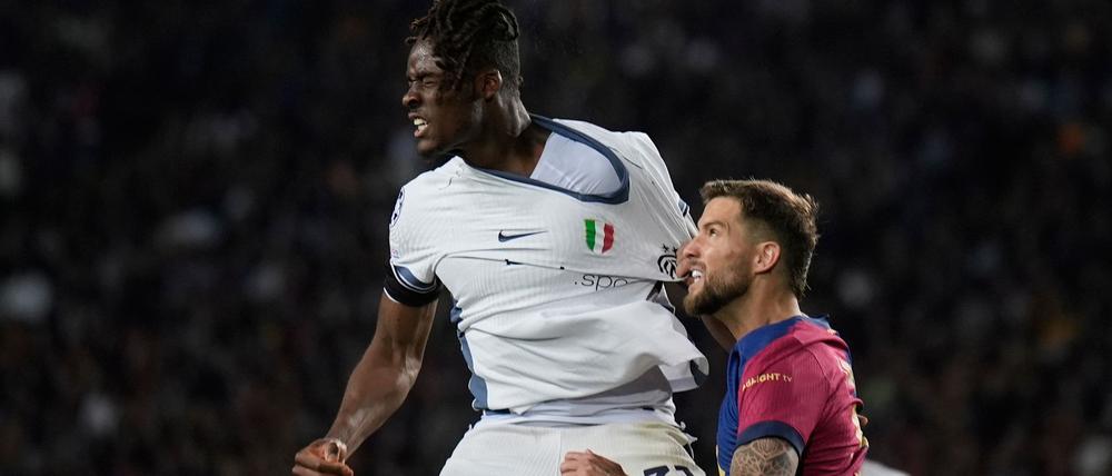 Inter-Verteidiger Yann Aurel Bisseck beim Halbfinal-Coup gegen den FC Barcelona.