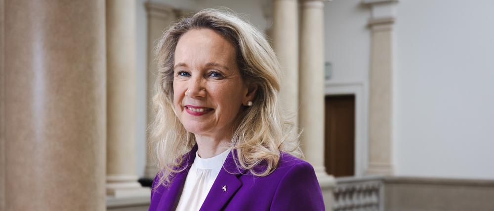 Kultursenatorin Sarah Wedl-Wilson (parteilos) am Tag ihrer Ernennung im Berliner AGH.