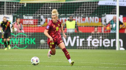 Dallmann in Aktion beim 4:0 im letzten Länderspiel gegen die Niederlande.