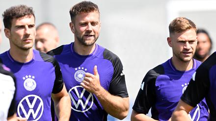 Niklas Füllkrug (2. von links) ist erstmals seit September wieder im Kreis der Nationalmannschaft.