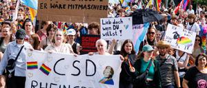 Der CSD in Rheinsberg fand am Samstag bereits zum zweiten Mal statt.