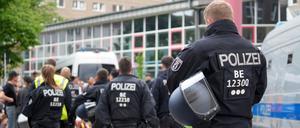 Zahlreiche Polizisten waren im Einsatz. 