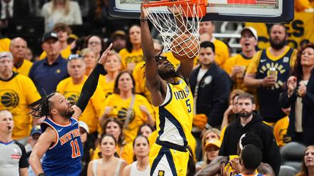Die Pacers hatten die Partie gegen die Knicks im Griff - und sorgten mit Dunks für beste Laune ihrer Fans.