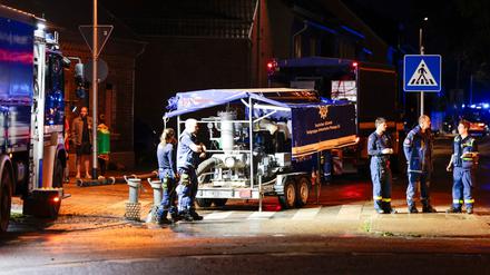 Auch in Erftstadt im Rhein-Erft-Kreis gab es zahlreiche Einsätze für die Rettungskräfte. 