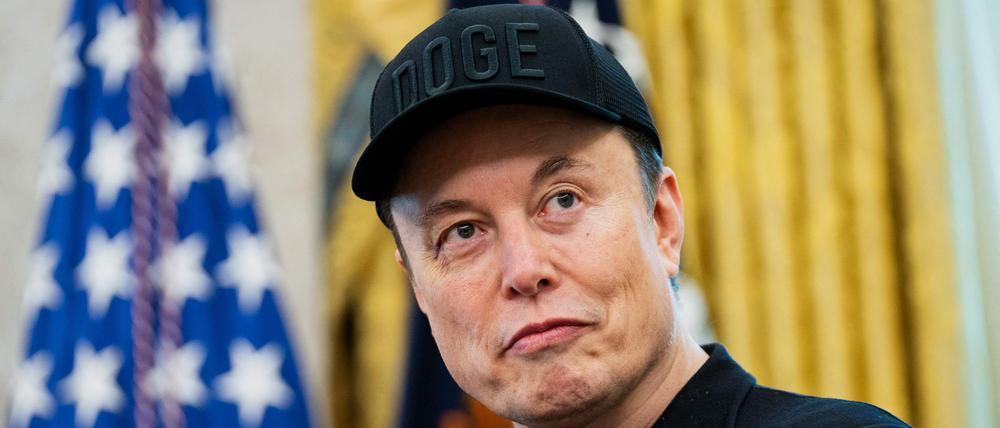 Elon Musk ist bei einem Auftritt im Weißen Haus zu sehen.
