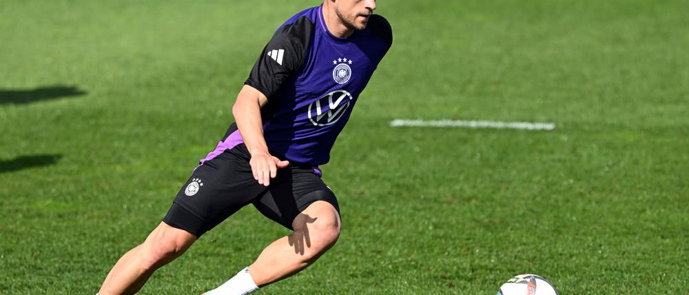 Joshua Kimmich beim Training vor seinem 100. Länderspiel.