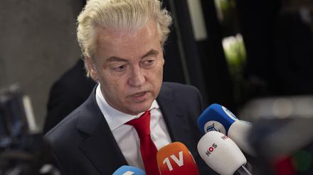 Geert Wilders, Vorsitzender der rechtsextremen Partei PVV.
