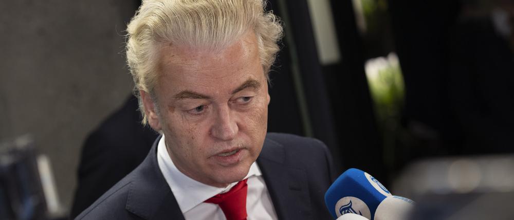 Geert Wilders, Vorsitzender der rechtsextremen Partei PVV.