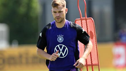 Joshua Kimmich gehört bald zu den DFB-Spielern mit mindestens 100 Einsätzen. 