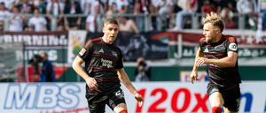 Andrej Ilic (links) wird wohl fest verpflichtet, Toptorjäger Benedict Hollerbach wechselt nach Mainz. 