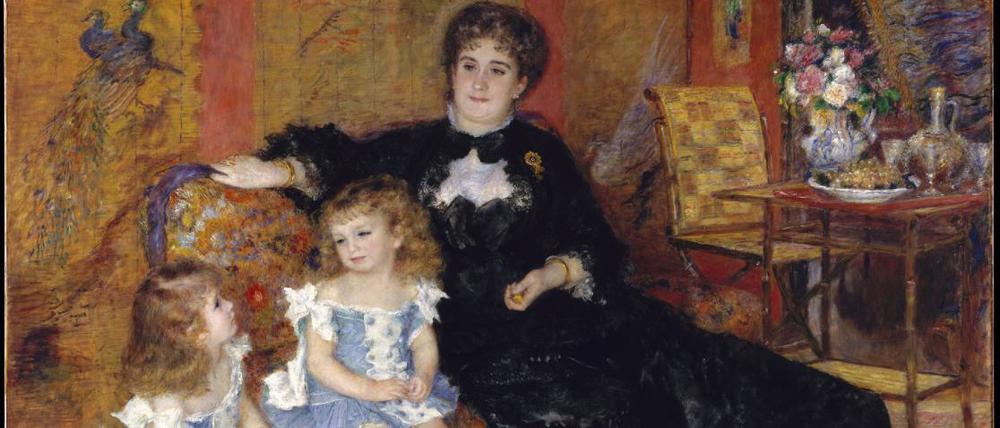 Renoirs Bild „Madame Charpentier und ihre Kinder“, 1878.