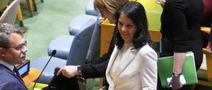 Annalena Baerbock in der Generalversammlung der Vereinten Nationen.