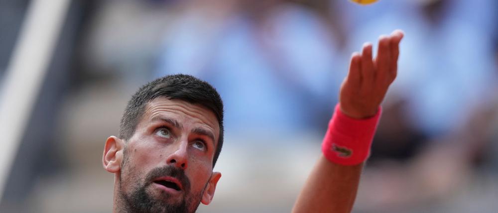 Novak Djokovic steht bei den French Open vor einem Duell mit Alexander Zverev.