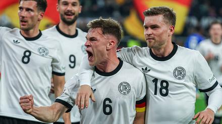 Wild entschlossen. Kapitän Joshua Kimmich (Nummer 6) will die Nations League unbedingt gewinnen.