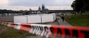 Der Sperrkreis umfasst auch das Rheinufer in Köln.