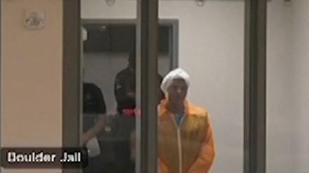 Mohamed S. in einem Video im Gefängnis von Boulder.