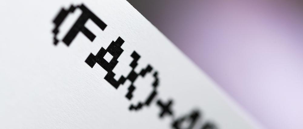 Die Fax-Nutzung war zuletzt stark rückläufig. (Symbolbild)