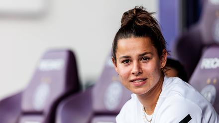 Lena Oberdorf beim 6:0 Länderspielerfolg gegen Österreich.