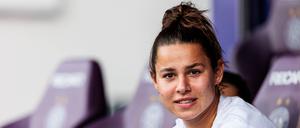 Lena Oberdorf beim 6:0 Länderspielerfolg gegen Österreich.