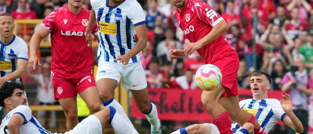 Bradley Ibrahim (M) kam über Einsätze in Herthas U23 nicht hinaus.