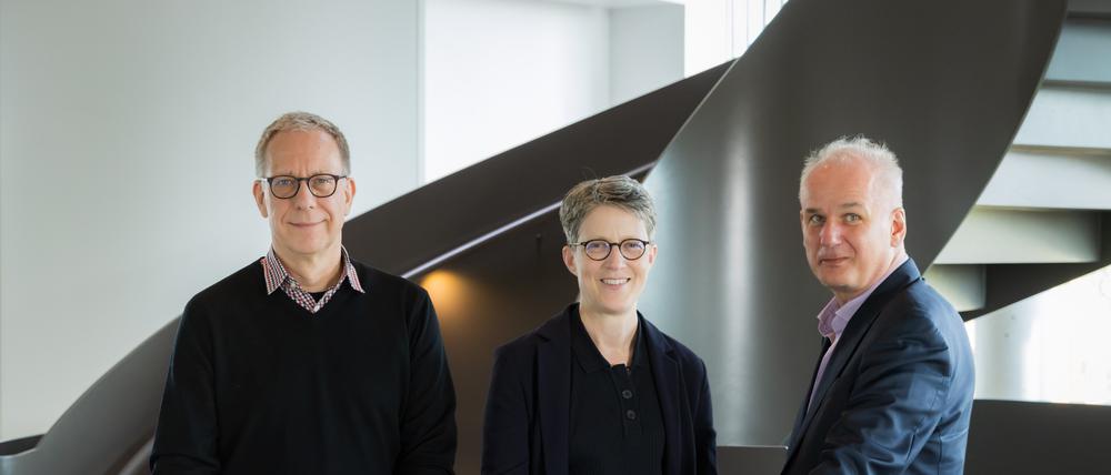 Das „ImmunoPreCept“-Leitungsteam: Sprecherin Britta Siegmund (M.) sowie die Sprecher Andreas Diefenbach (l.) und Nikolaus Rajewsky (r.)