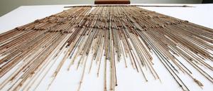 Eine Hauptschnur mit 200 Nebenschnüren und Nebennebenschnüren. Bis zu vier Meter lang und mehrere Kilogramm schwer konnte ein Khipu werden.