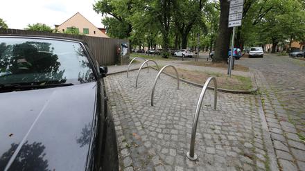 In Babelsberg wurden 84 neue Fahrradbügel installiert.