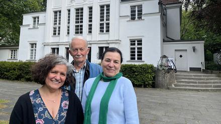 Houda Mittelstedt-Seifert, Wilhelm Nolte und Eva Fellinger vom Verein Kulturhaus Centre Bagatelle e.V. in Frohnau.