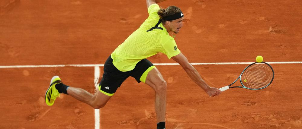 Alexander Zverev war nach seinem Aus in Paris gefrustet.