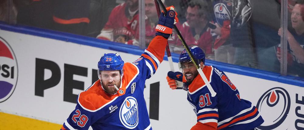 Leon Draisaitl erzielte das erste Tor der Stanley-Cup-Finals schon nach 66 Sekunden.