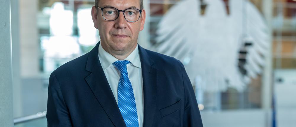 Henning Otte (CDU), aufgenommen nach seiner Wahl als neuer Wehrbeauftragter des Bundestags. 