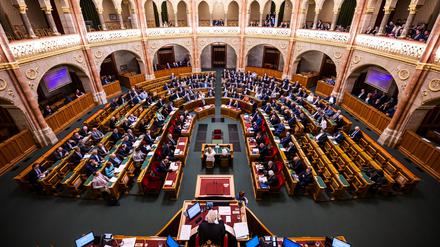Das ungarische Parlament in Budapest.