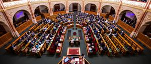 Das ungarische Parlament in Budapest.