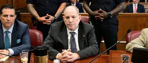 Der ehemalige Hollywood-Produzent Harvey Weinstein beteuert in zwei Fällen der sexuellen Nötigung und in einem Fall von Vergewaltigung seine Unschuld.