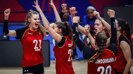 Auftakterfolg für die deutschen Volleyballerinnen in der Nationenliga.