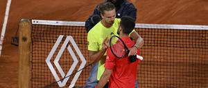 Am Ende blieb Alexander Zverev wieder nur die Gratulation für den Gegner.