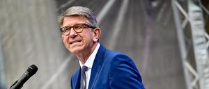 Wolfram Weimer, Staatsminister für Kultur und Medien, spricht beim Festakt zum 200. Jubiläum der Museumsinsel. 