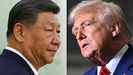 Chinas Präsident Xi Jinping und sein US-Amtskollege Donald Trump.